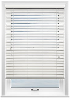 Ecowood, Soft White Fine Grain - Motorised Venetian Blind